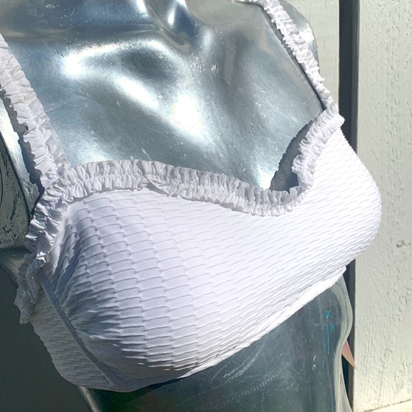 Stoney Clover Lane Sweetheart Bikini Top XXS white New no tag - Picture 3 of 14